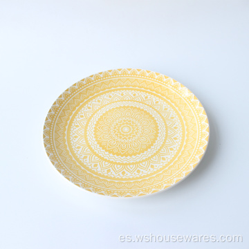 Conjuntos de vajillas de cerámica de estilo popular Cuchara de tazón de gres